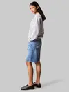 Calvin Klein A- LS BADGE LOGO TER, P79 Gri Kadın Sweatshirt