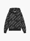 Calvin Klein SLANTED AOP LOGO REL Erkek Siyah Hoodie