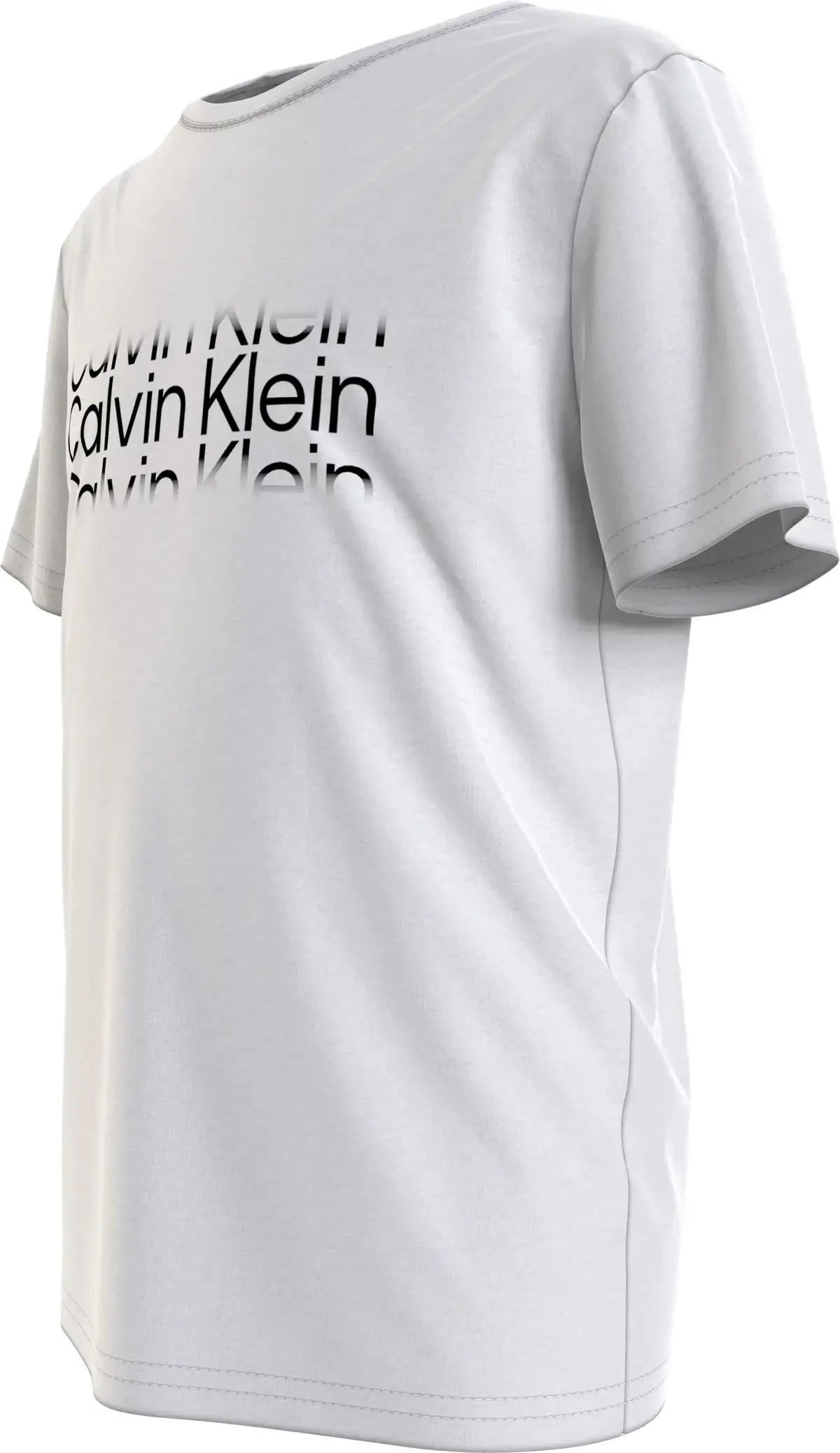 Calvin Klein INST. CUT OFF LOGO Erkek Beyaz T-Shirt