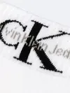 Calvin Klein CKJ MEN QUARTER 2P MONOGRAM Erkek Beyaz Çorap