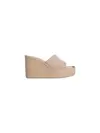 Calvin Klein WEDGE 70 SNDL CANV, PBO Bej Kadın Sandalet