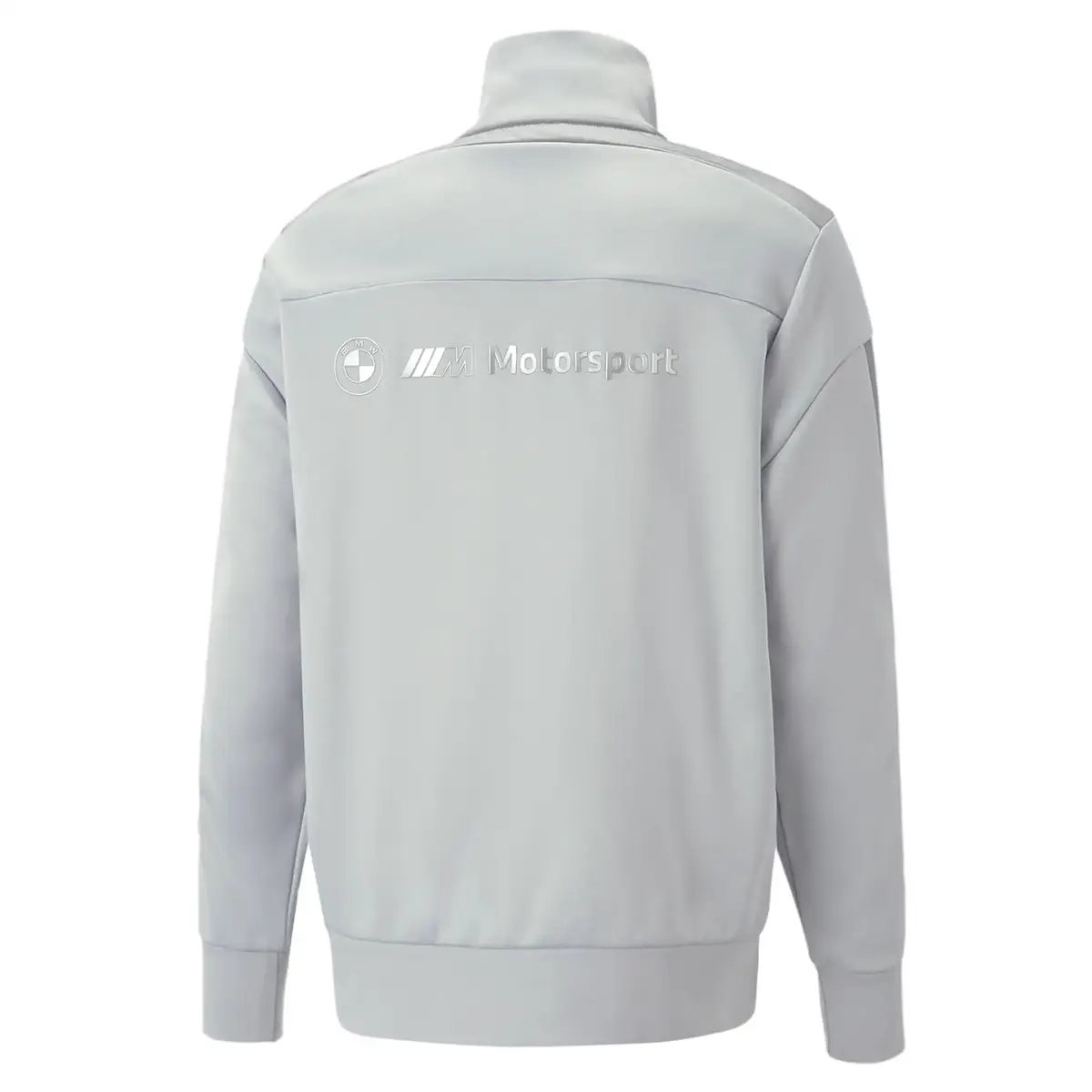 Puma BMW MMS Monochrome Jacket Flat Erkek Gri Fermuarlı Sweatshirt
