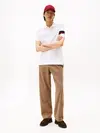 Tommy Hilfiger RWB SLEEVE TAPE REG, YBR Beyaz Erkek Polo T-Shirt