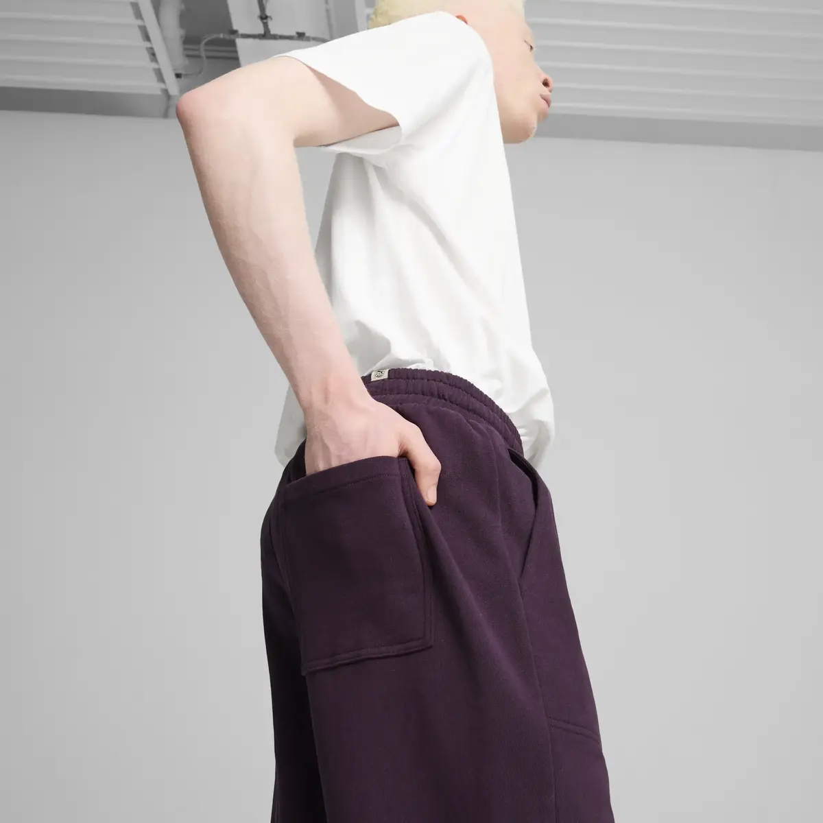 Puma DOWNTOWN Relaxed Sweatpants Mor Erkek Eşofman Altı