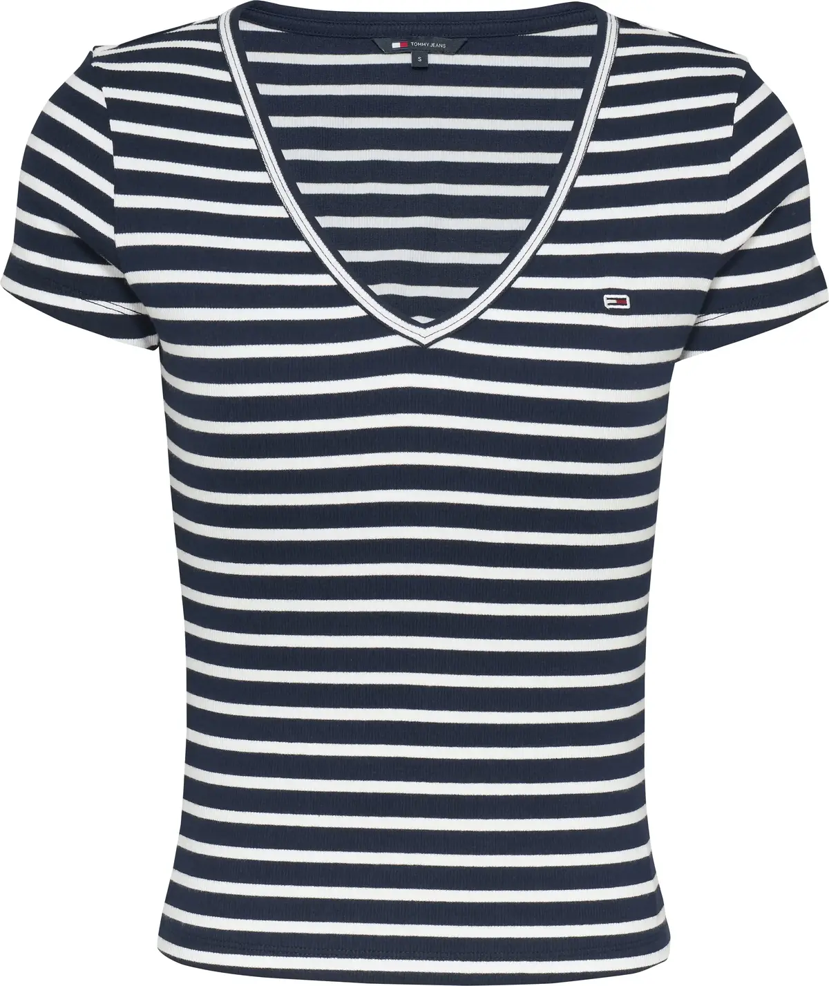 Tommy Hilfiger TJW SLIM ESSENTIAL R, 0A6 Lacivert Kadın T-Shirt & Polo