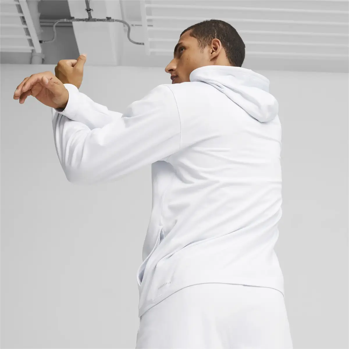Puma Cloudspun Engineered for Strength Hoodie Gri Erkek Hoodie