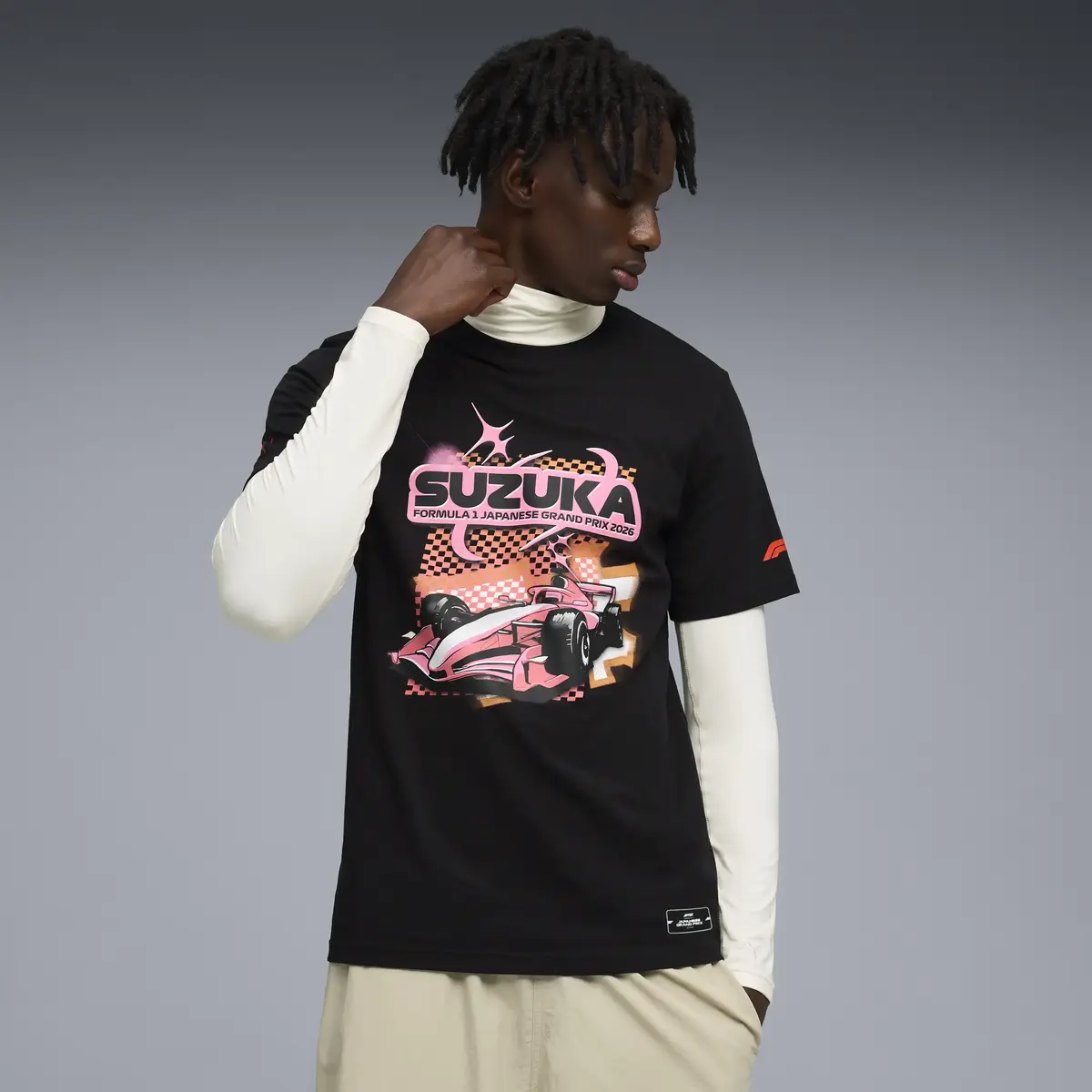 PUMA F1 Japan Tee PUMA Black Siyah Kadın T-Shirt