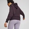 Puma CLASSICS Shiny Logo Hoodie (S) TR Mor Kadın Sweatshirt