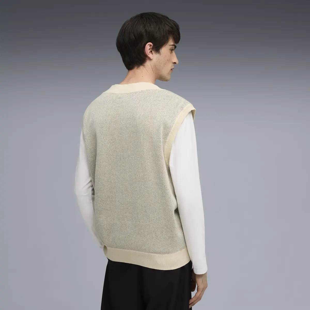 Puma Knit Vest Krem Erkek Yelek