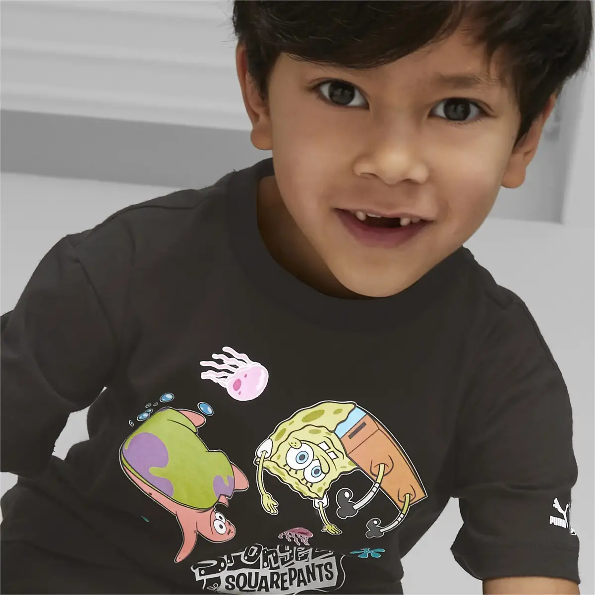 PUMA x SPONGEBOB Tee Siyah Çocuk T-Shirt