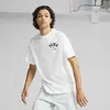 Puma CLASSICS Relaxed Graphic Tee Beyaz Erkek T-Shirt