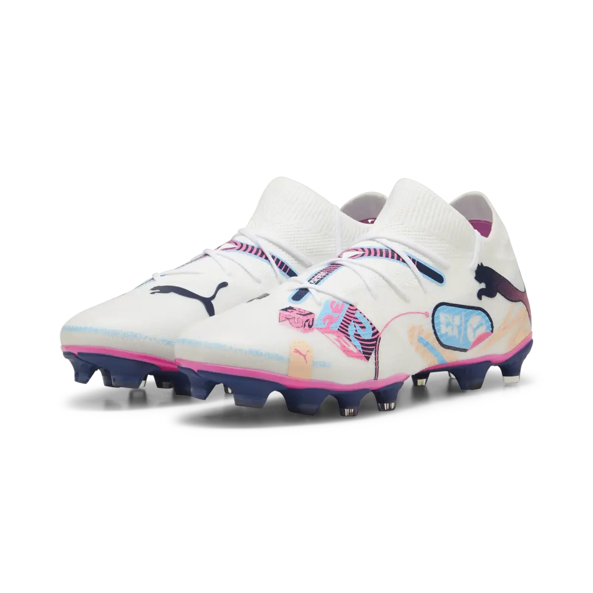 Puma FUTURE 7 MATCH VOL. UP FG/AG Beyaz Unisex Krampon