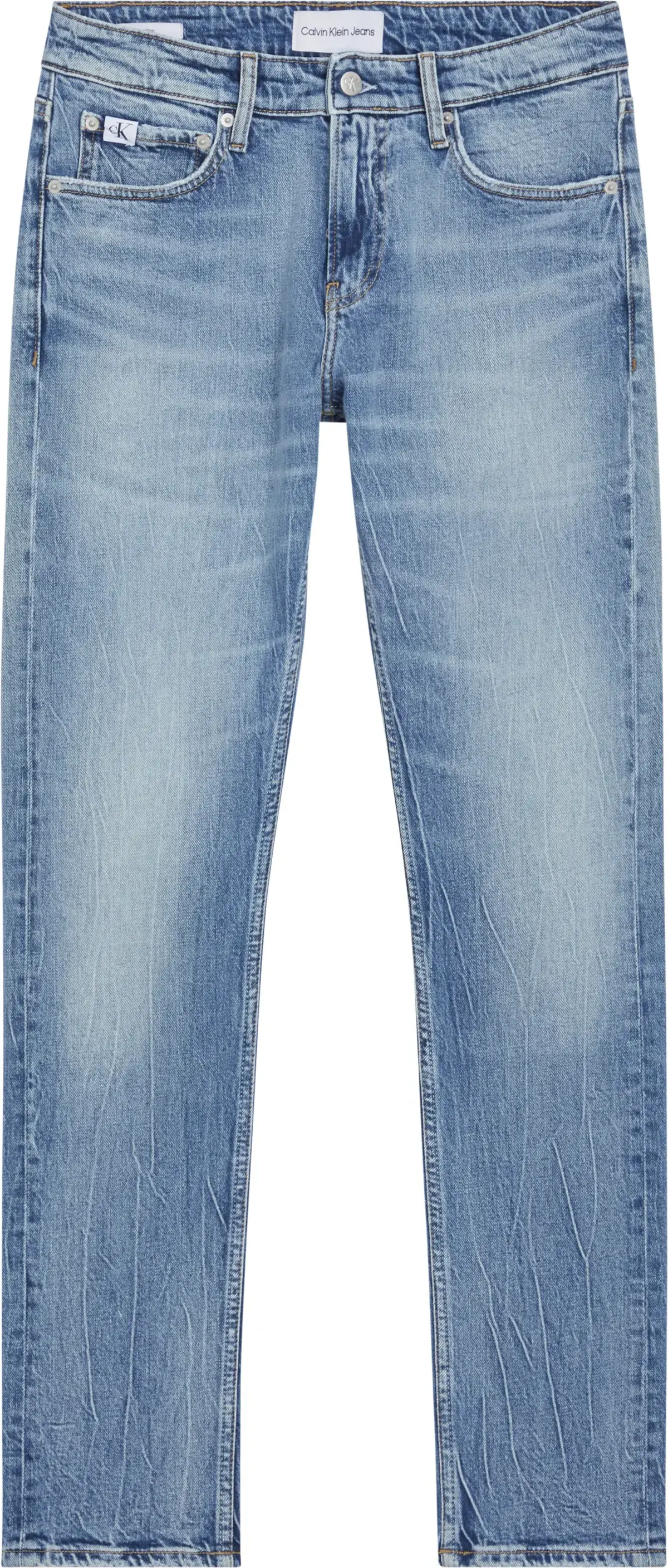 Calvin Klein SLIM Erkek Mavi Kot Pantolon