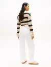 Tommy Hilfiger DNM WHITE RELAXED ST, YBR Beyaz Kadın Kot Pantolon