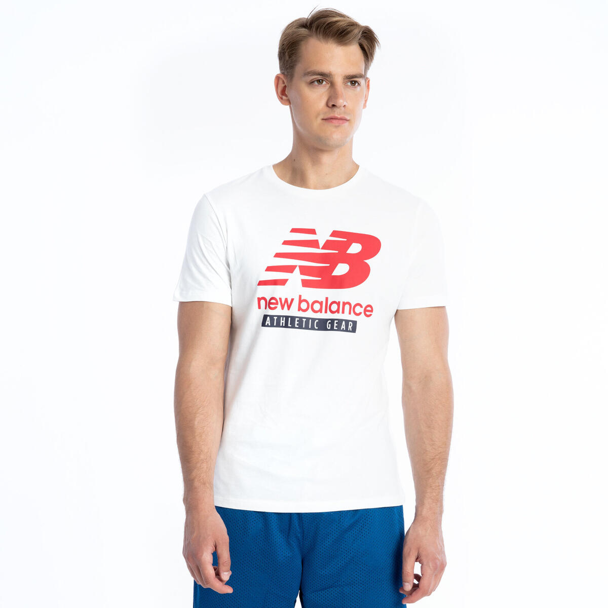 New Balance MNT1205 Erkek Beyaz T-Shirt