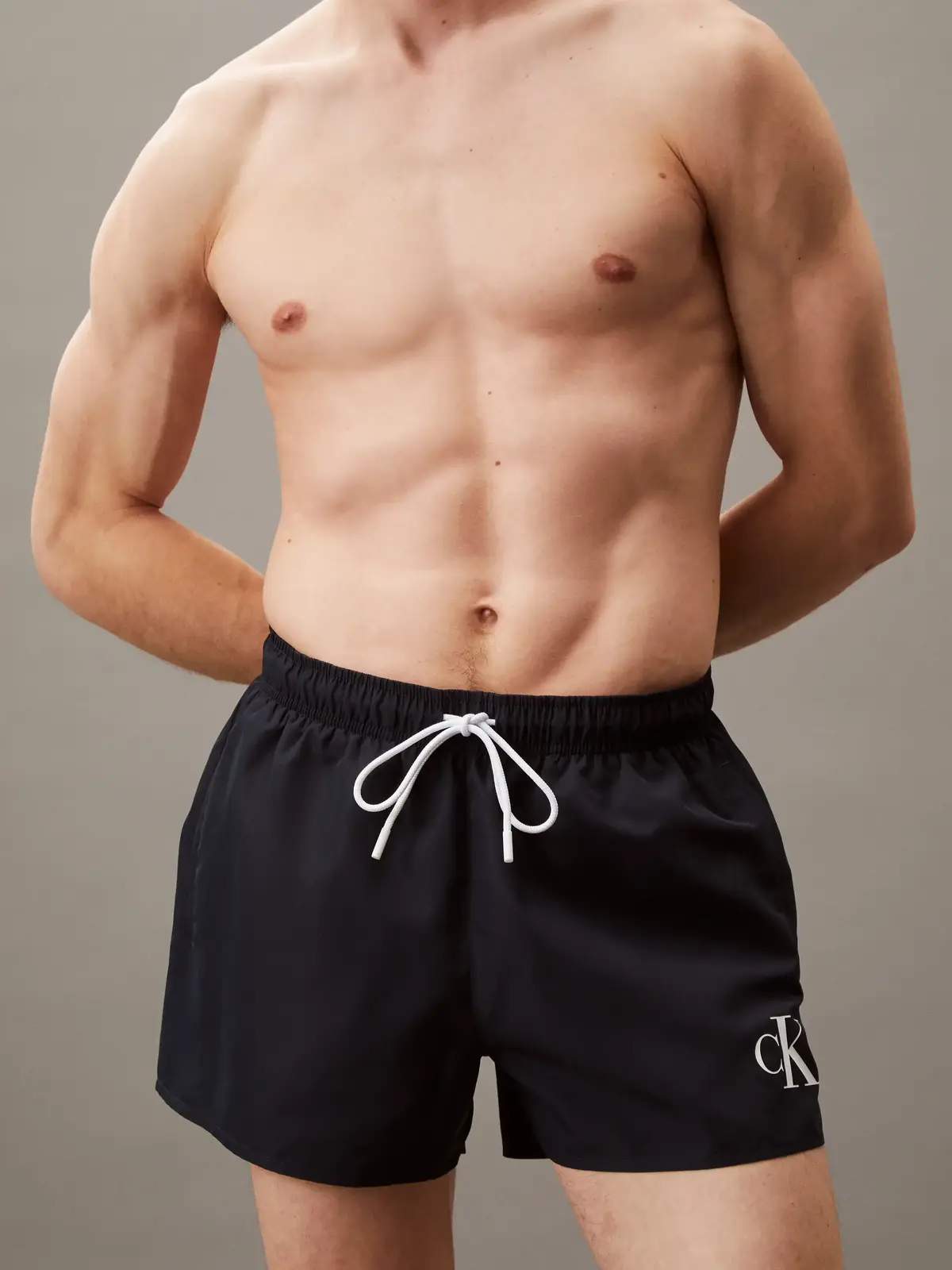 Calvin Klein SHORT DRAWSTRING Siyah Erkek Mayo Şort