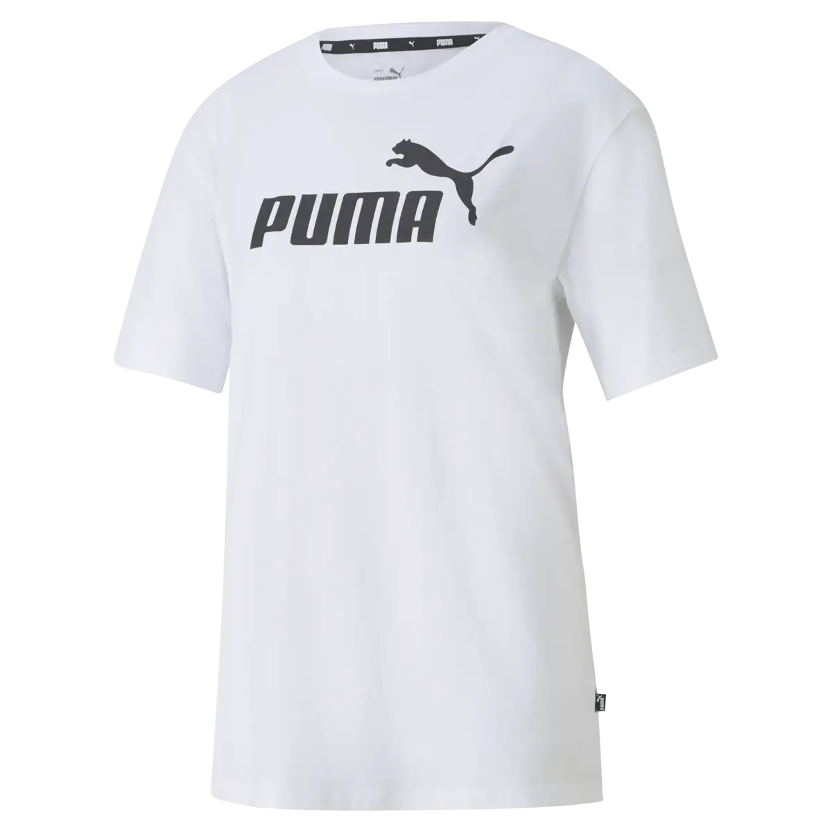 Puma ESS Logo Boyfriend Tee Beyaz Kadın T-Shirt & Polo