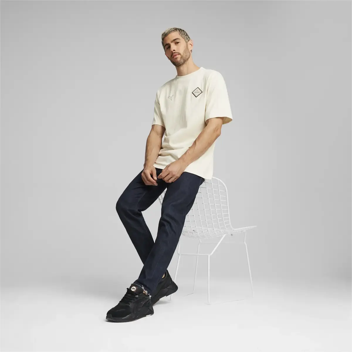 Puma PL Summer Crew Tee Bej Erkek T-Shirt