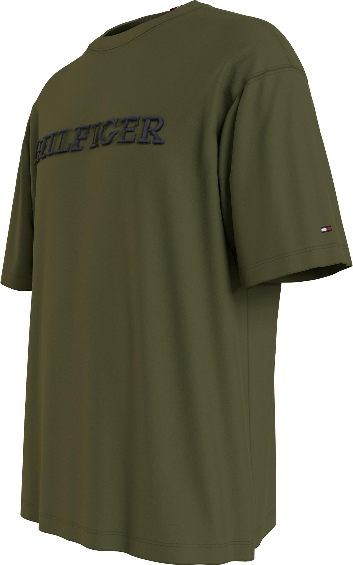 Tommy Hilfiger MONOTYPE EMBRO ARCHI Erkek Yeşil T-Shirt