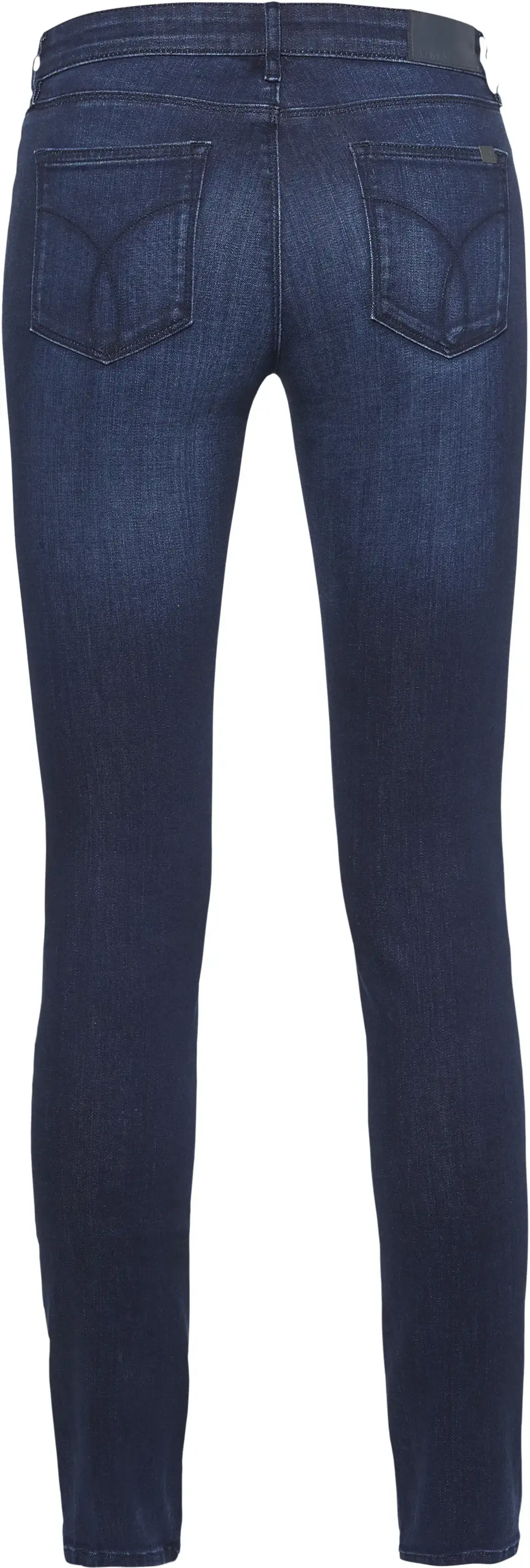 Calvin Klein Mid Rise Skinny Kadın Mavi Kot Pantolon