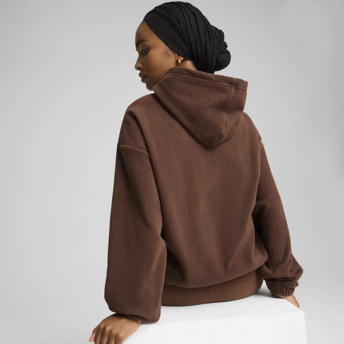 Puma ESS ELEVATED Hoodie Kahverengi Kadın Sweatshirt