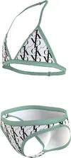 Calvin Klein TRIANGLE BIKINI SET- Kadın Beyaz Bikini Takımı