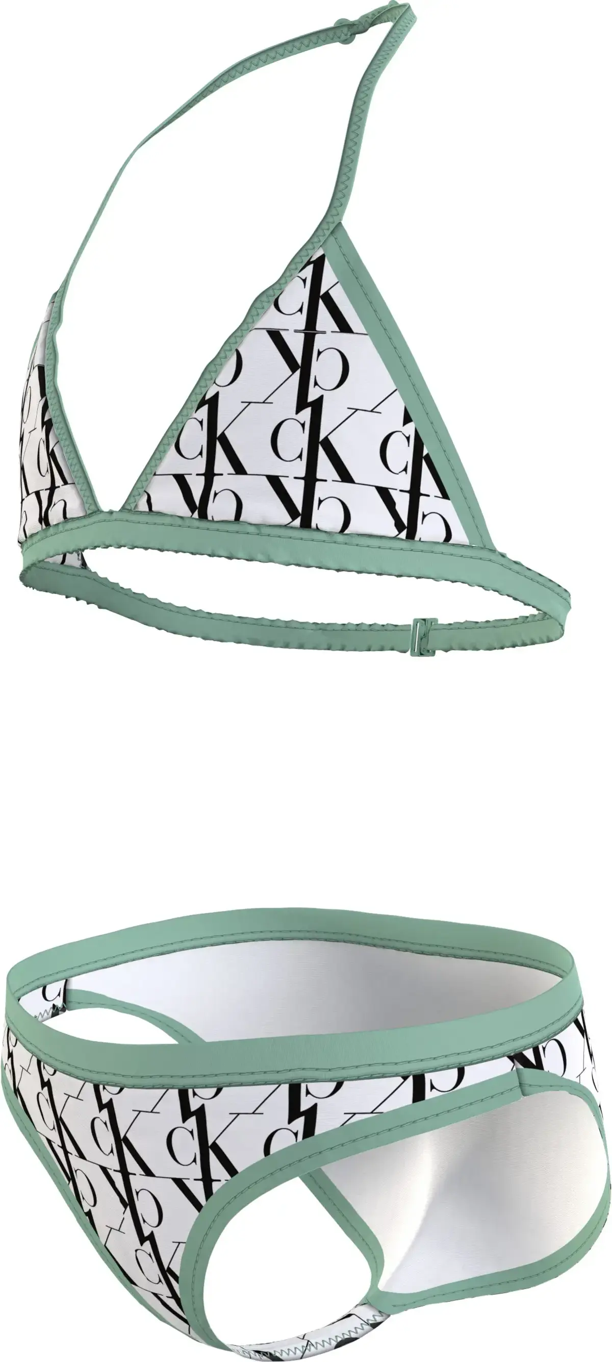 Calvin Klein TRIANGLE BIKINI SET- Kadın Beyaz Bikini Takımı