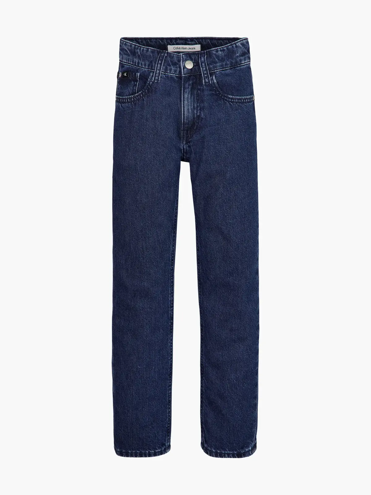 Calvin Klein REGULAR STRAIGHT AUT Erkek Mavi Kot Pantolon