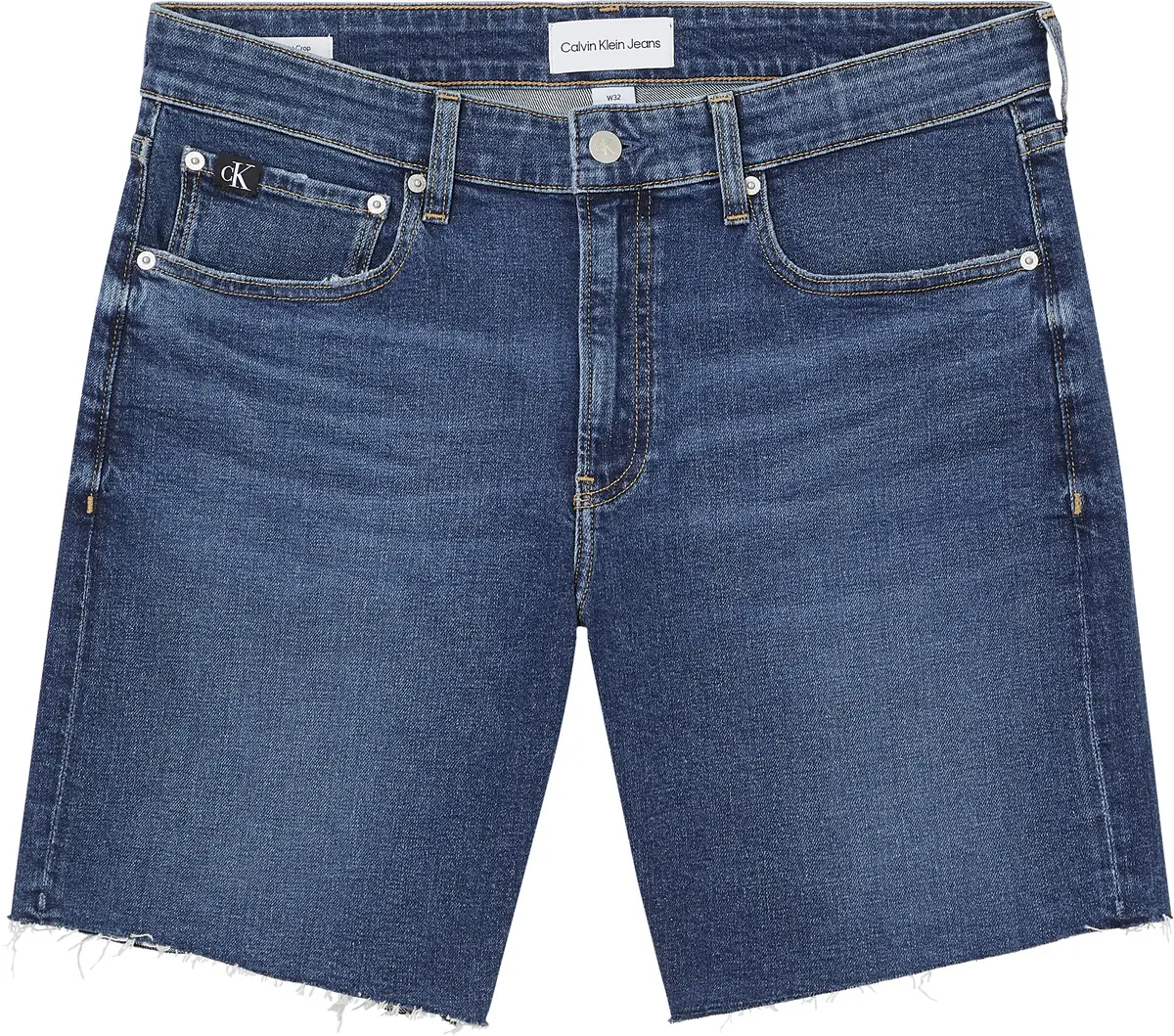 Calvin Klein MID-THIGH SHORT Erkek Mavi Kot Şort
