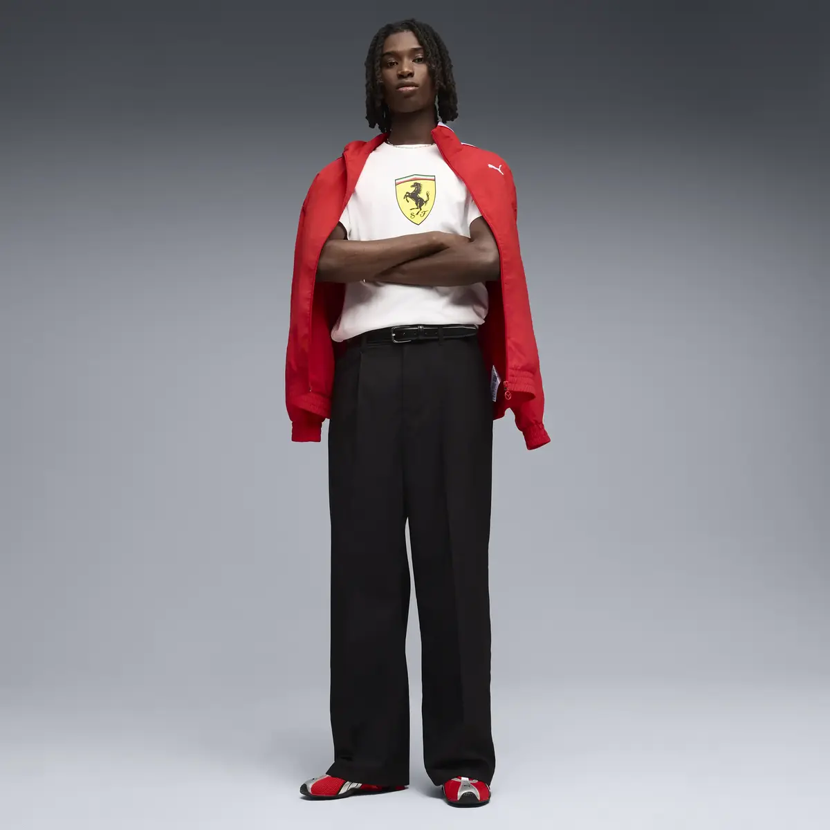 Puma Ferrari Colored Shield Tee Beyaz Erkek T-Shirt