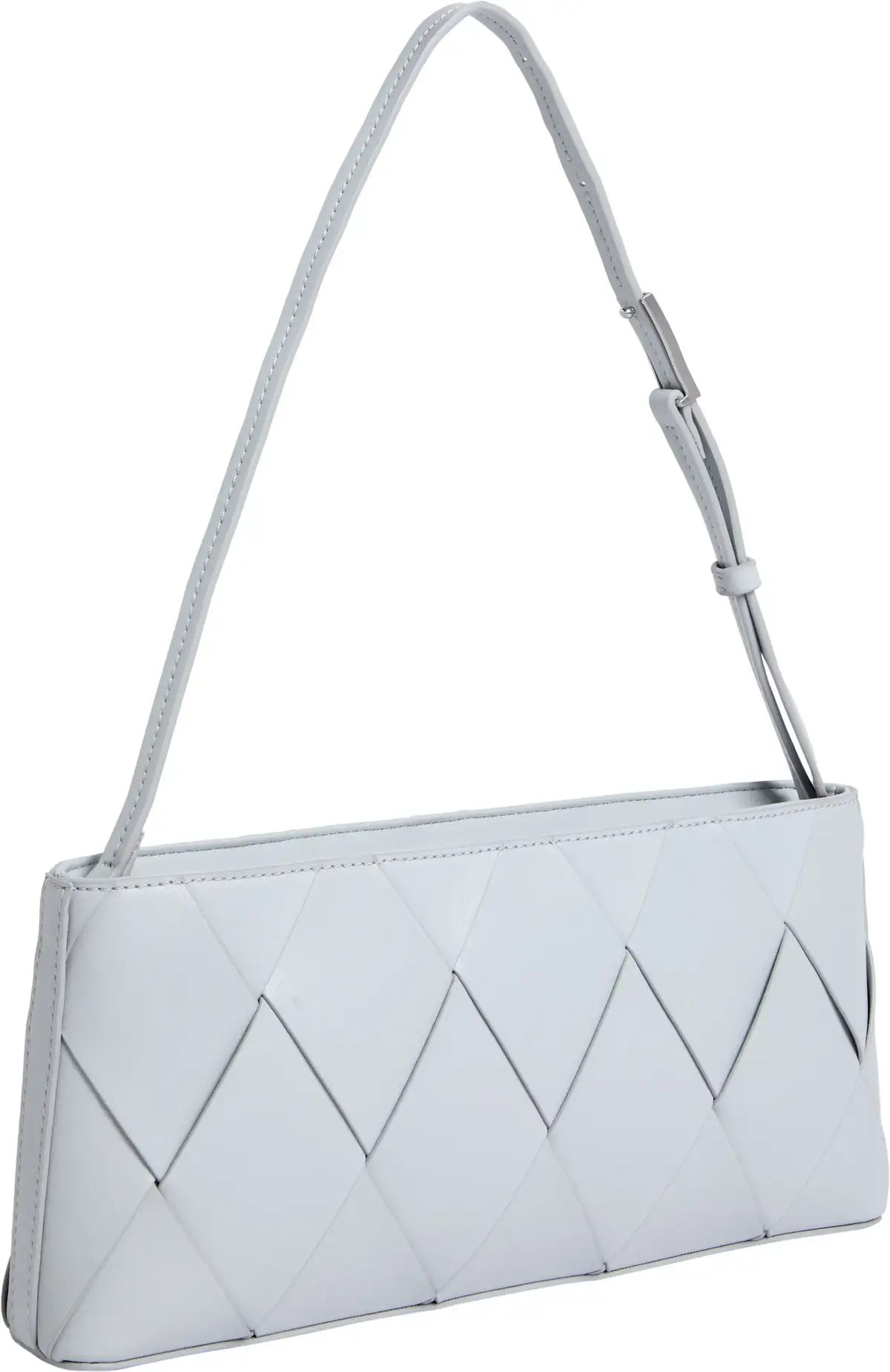 Calvin Klein CK WOVEN ELONGATED S, PDE Gri Kadın Çanta