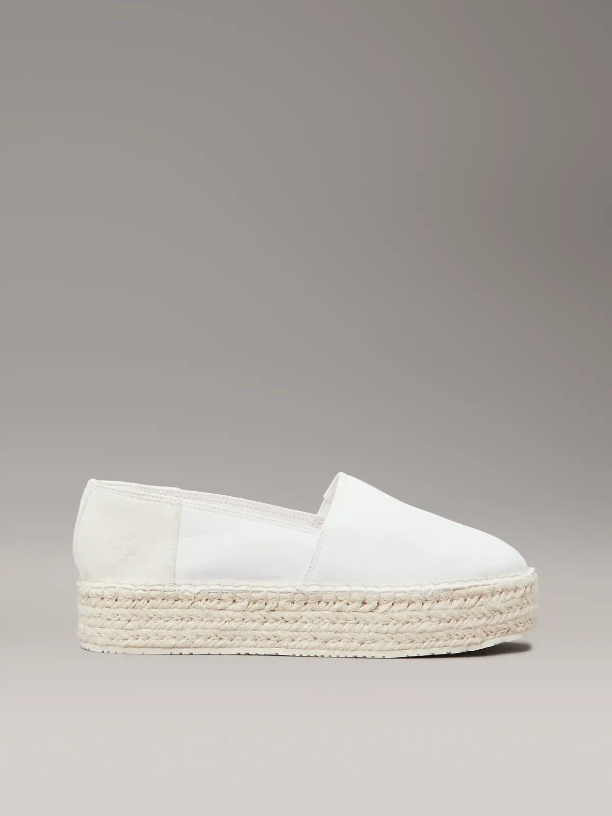Calvin Klein FLATFORM ESPADRILLE, 01S Beyaz Kadın Ayakkabı-Bot