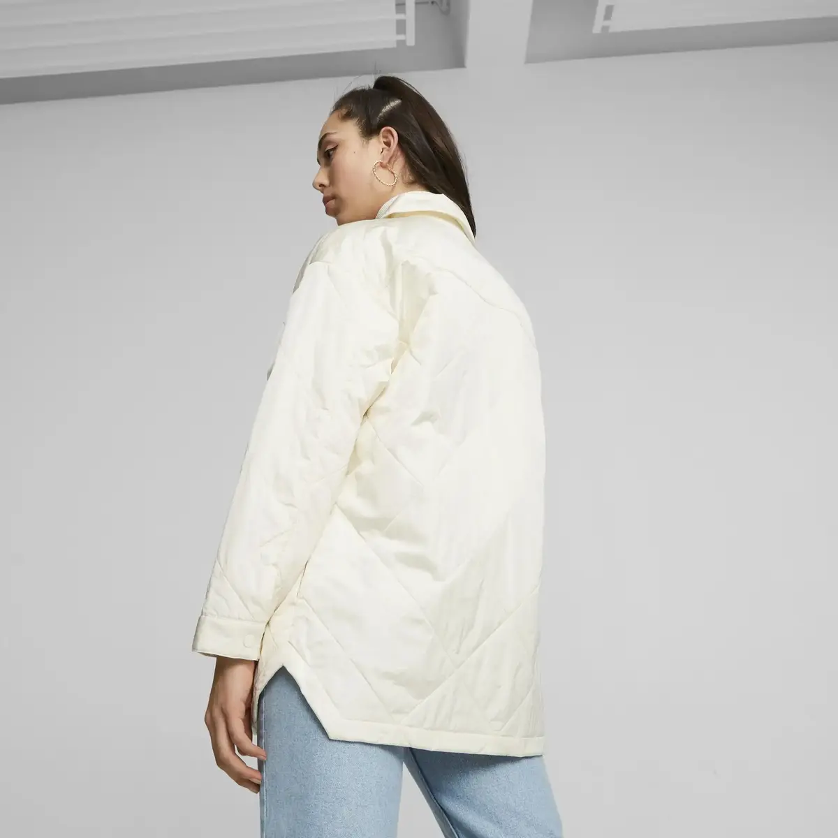 PUMA Classics Chore Jacket Krem Kadın Mont