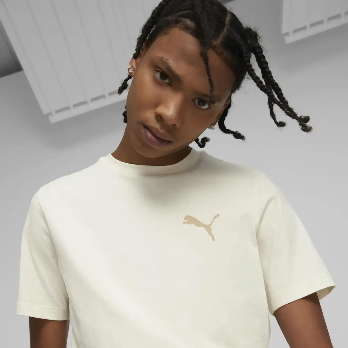 Puma ESS BETTER Tee Beyaz Erkek T-Shirt