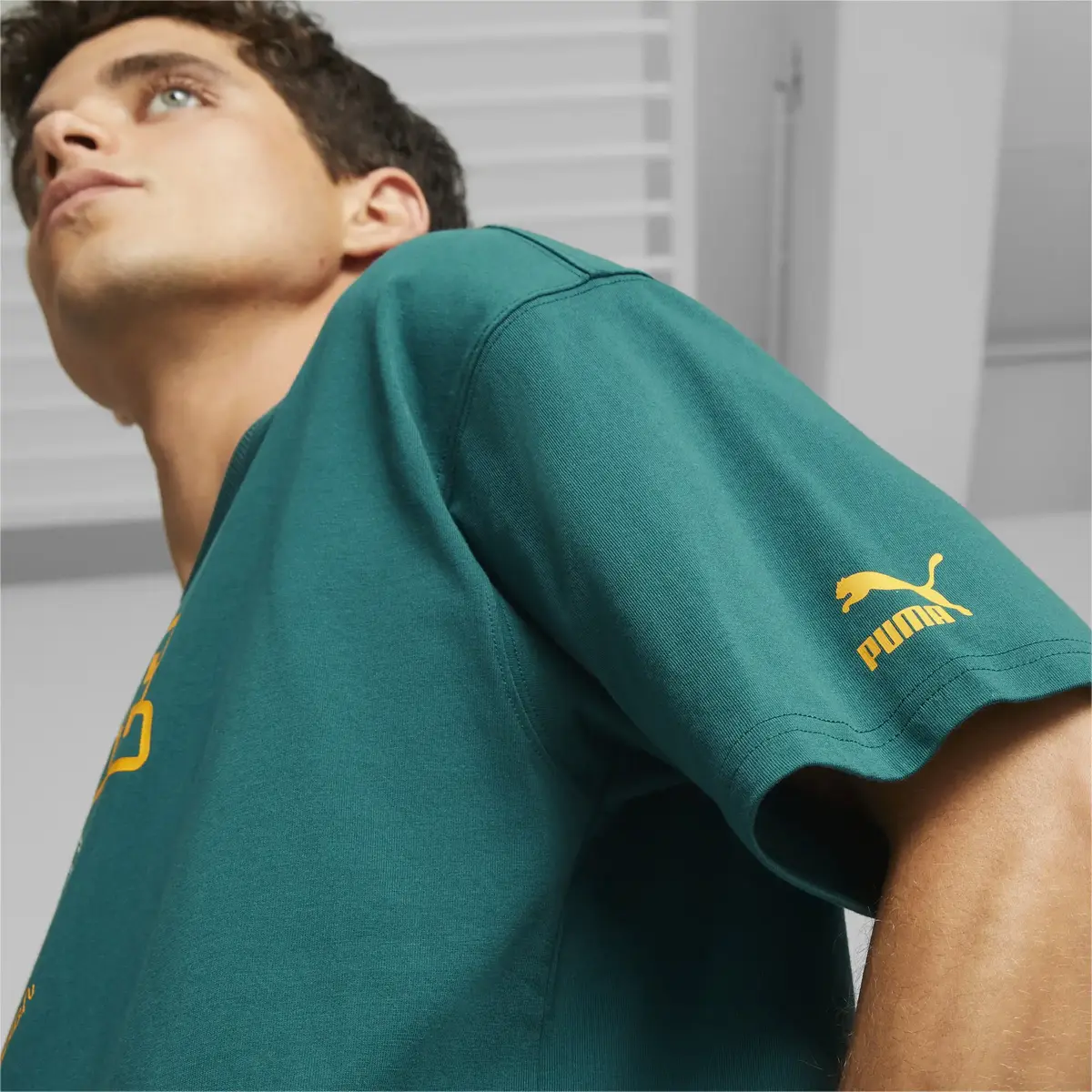 PUMA X STAPLE Graphic Tee Yeşil Erkek T-Shirt