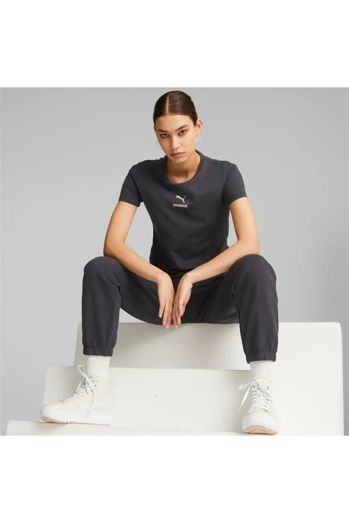 Puma Better Tee Phantom Siyah Kadın T-Shirt