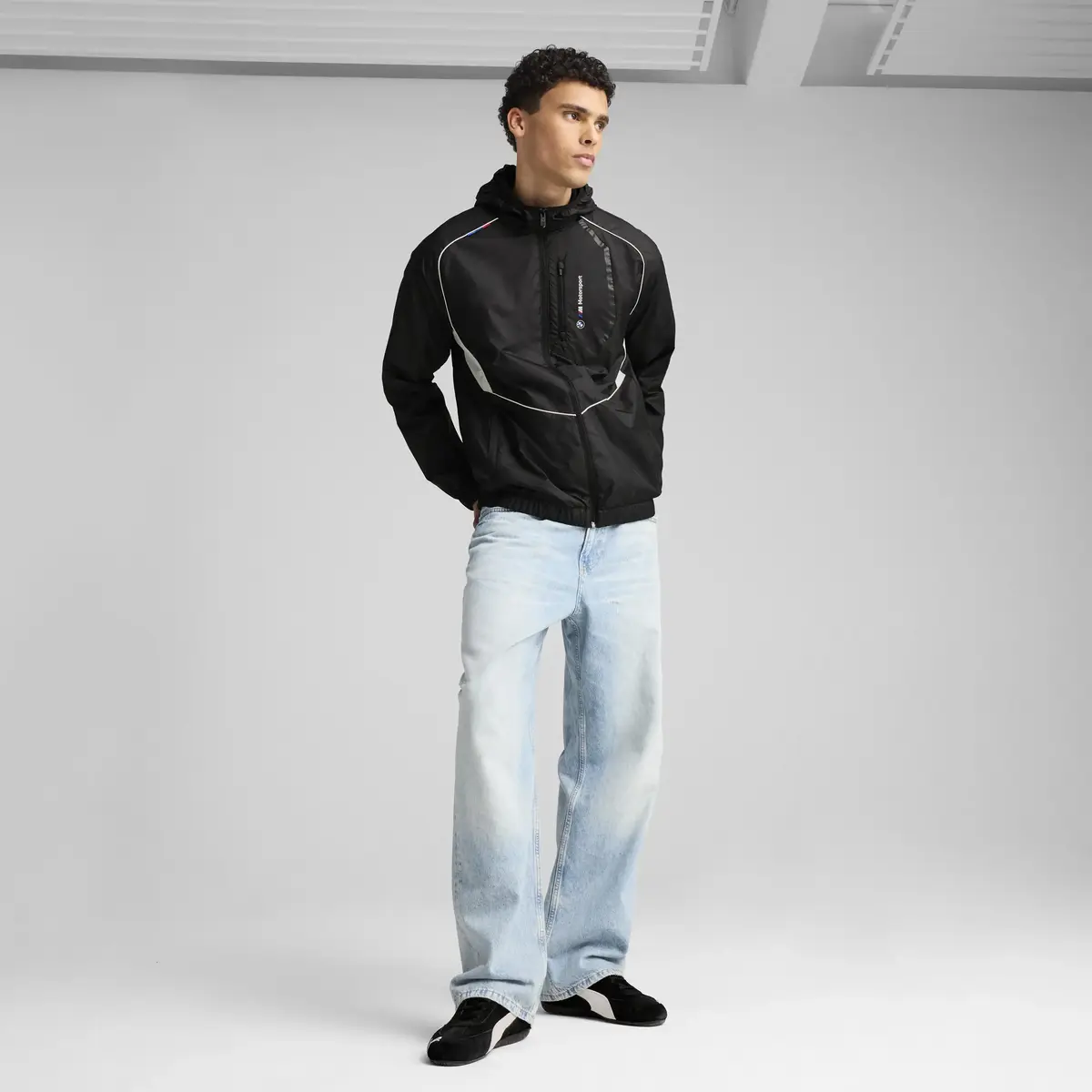 PUMA BMW MMS WOVEN JACKET Siyah Erkek Ceket