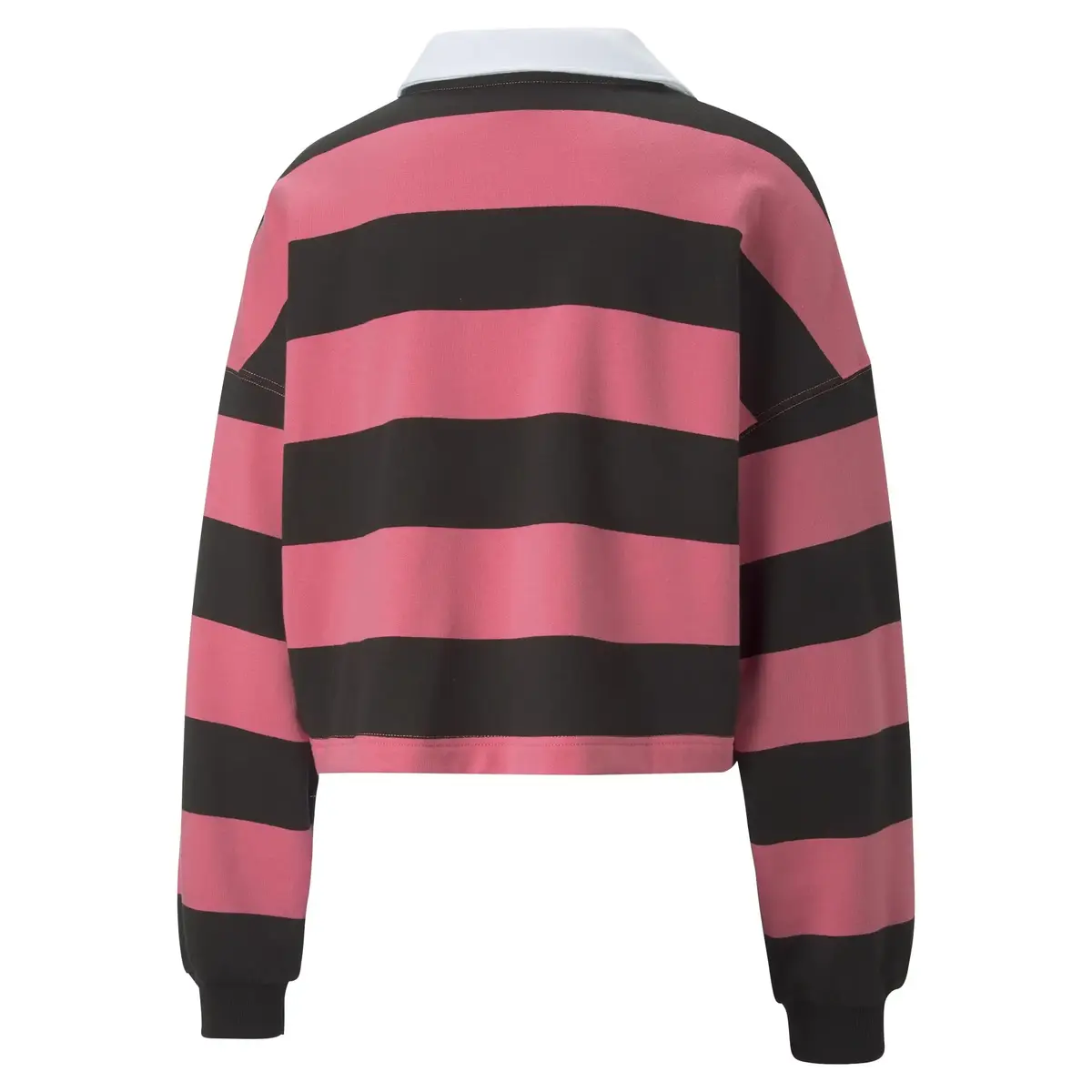 Puma Swxp Striped Longsleeve Pembe Crop Kadın Sweatshirt