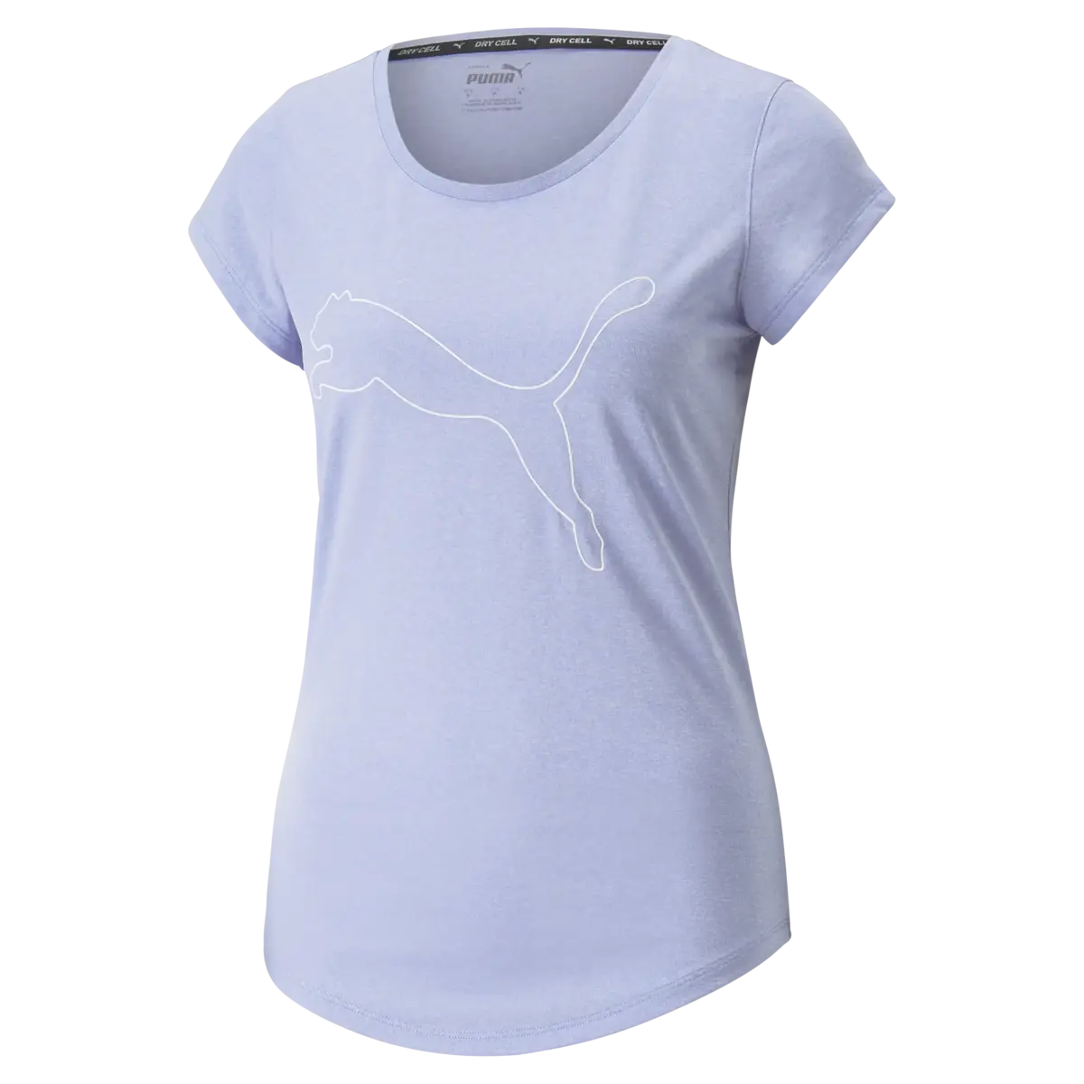 Puma PERFORMANCE HEATHER CAT TEE Mor Kadın T-Shirt & Polo