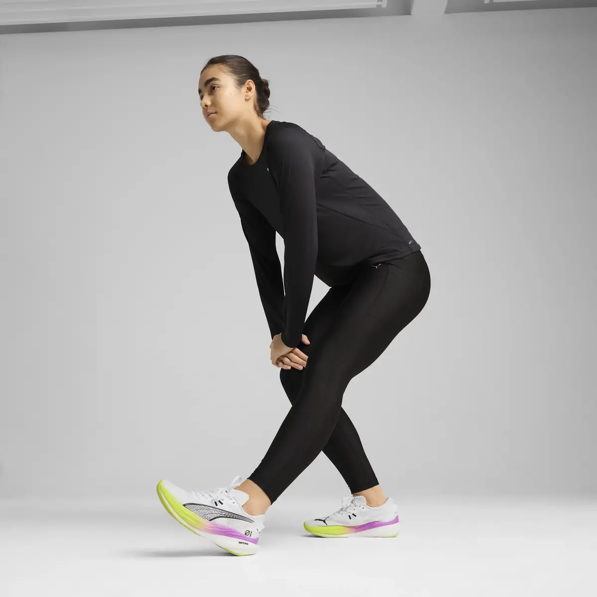Puma RUN VELOCITY FL TIGHT Siyah Kadın Tayt