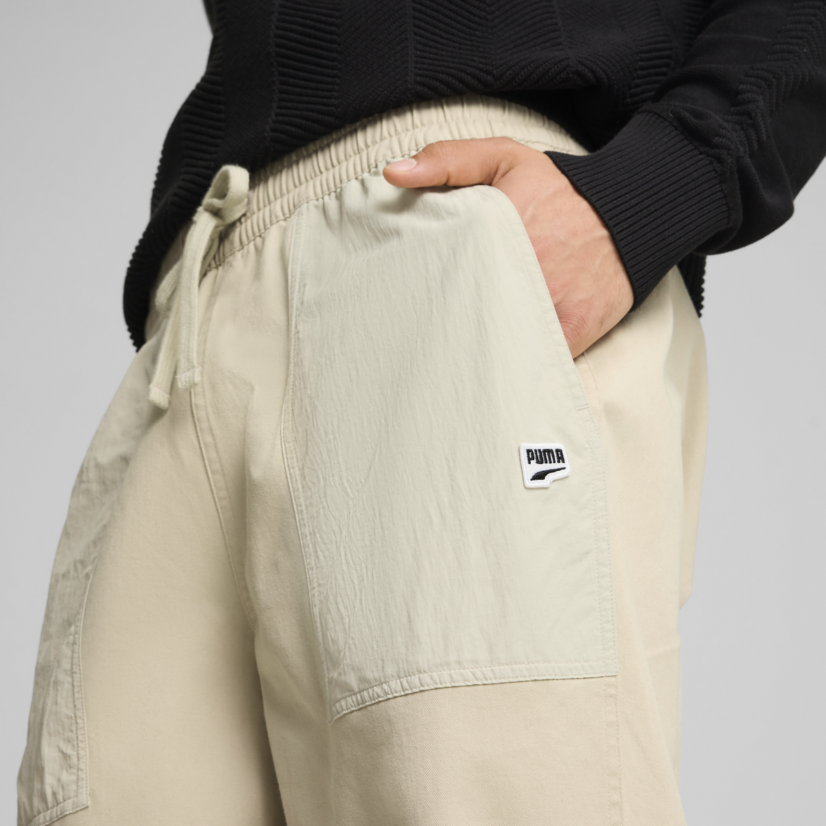 Puma DOWNTOWN Parachute Pants Bej Erkek Eşofman Altı