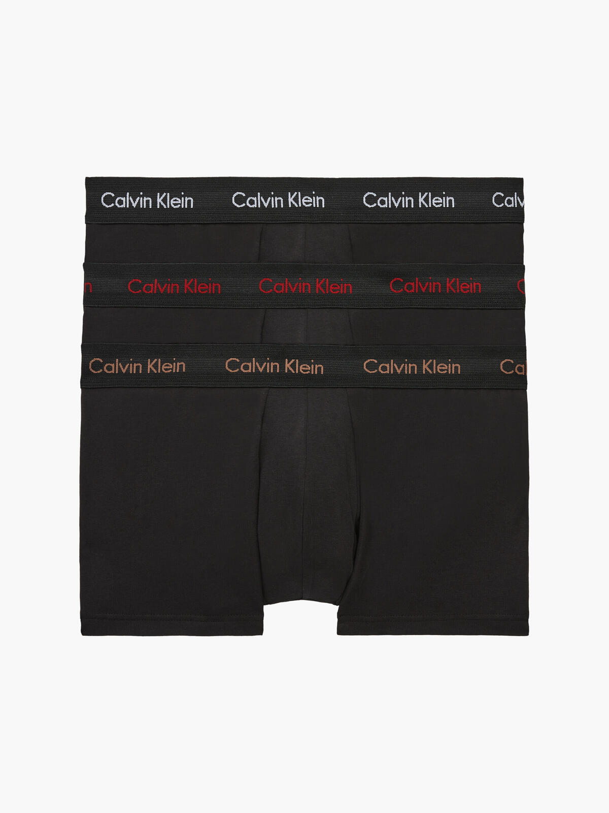 Calvin Klein LOW RISE TRUNK 3PK Erkek Siyah Boxer Set