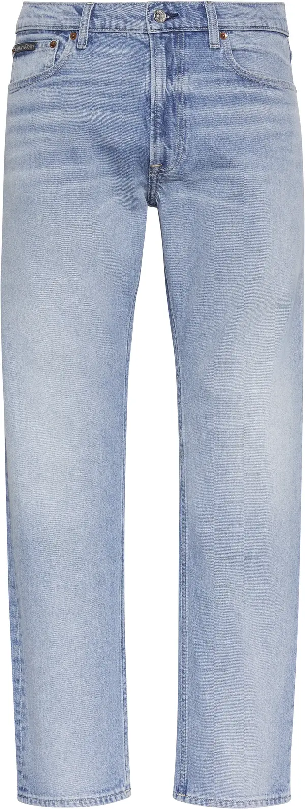 Calvin Klein SLIM STRAIGHT MEDWAY BLUE JEAN Erkek Mavi Kot Pantolon