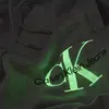 Calvin Klein GLOW IN THE DARK LOG Erkek Gri Eşofman Altı