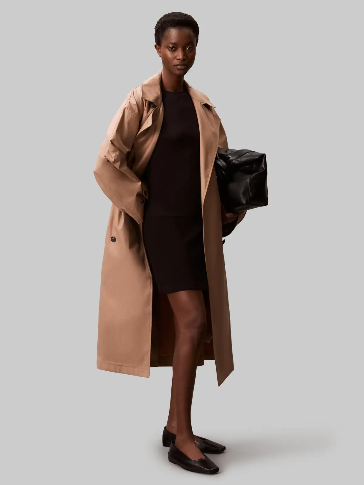 Calvin Klein Fine Gauge Viscose S, UB1 Siyah Kadın Triko