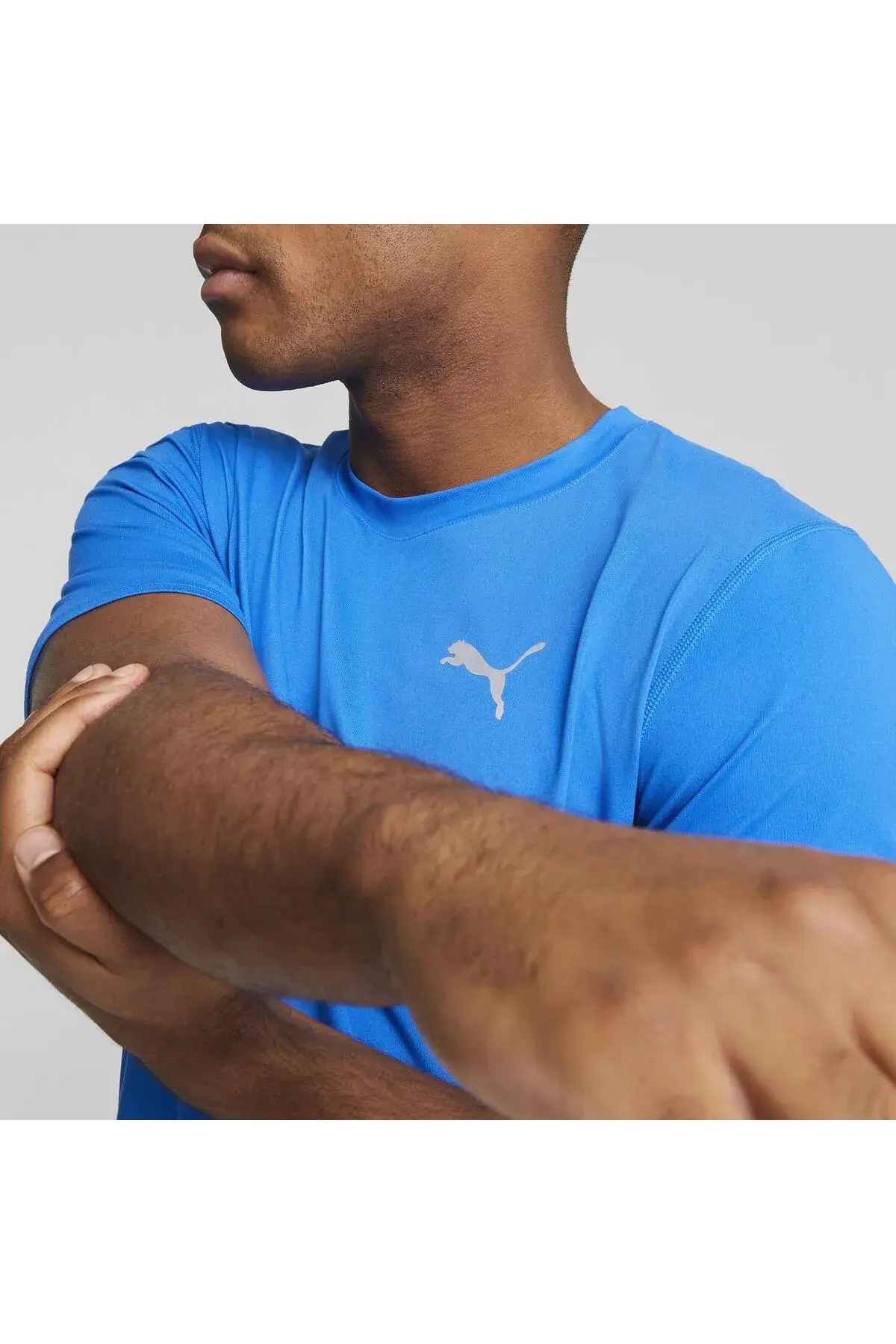 Puma Run Cloudspun SS Tee Mavi Erkek T-Shirt