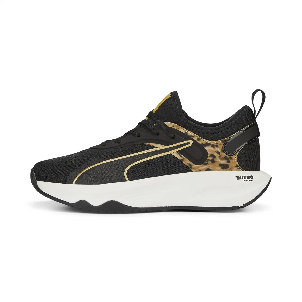 Puma PWR XX Nitro Safari Glam Kadın Siyah Koşu Ayakkabısı
