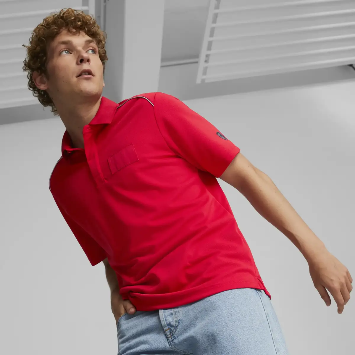 Puma Ferrari Style Polo Kırmızı Erkek Polo T-Shirt