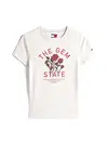 Tommy Hilfiger TJW SLIM IDAHO NOVEL Beyaz Kadın T-Shirt