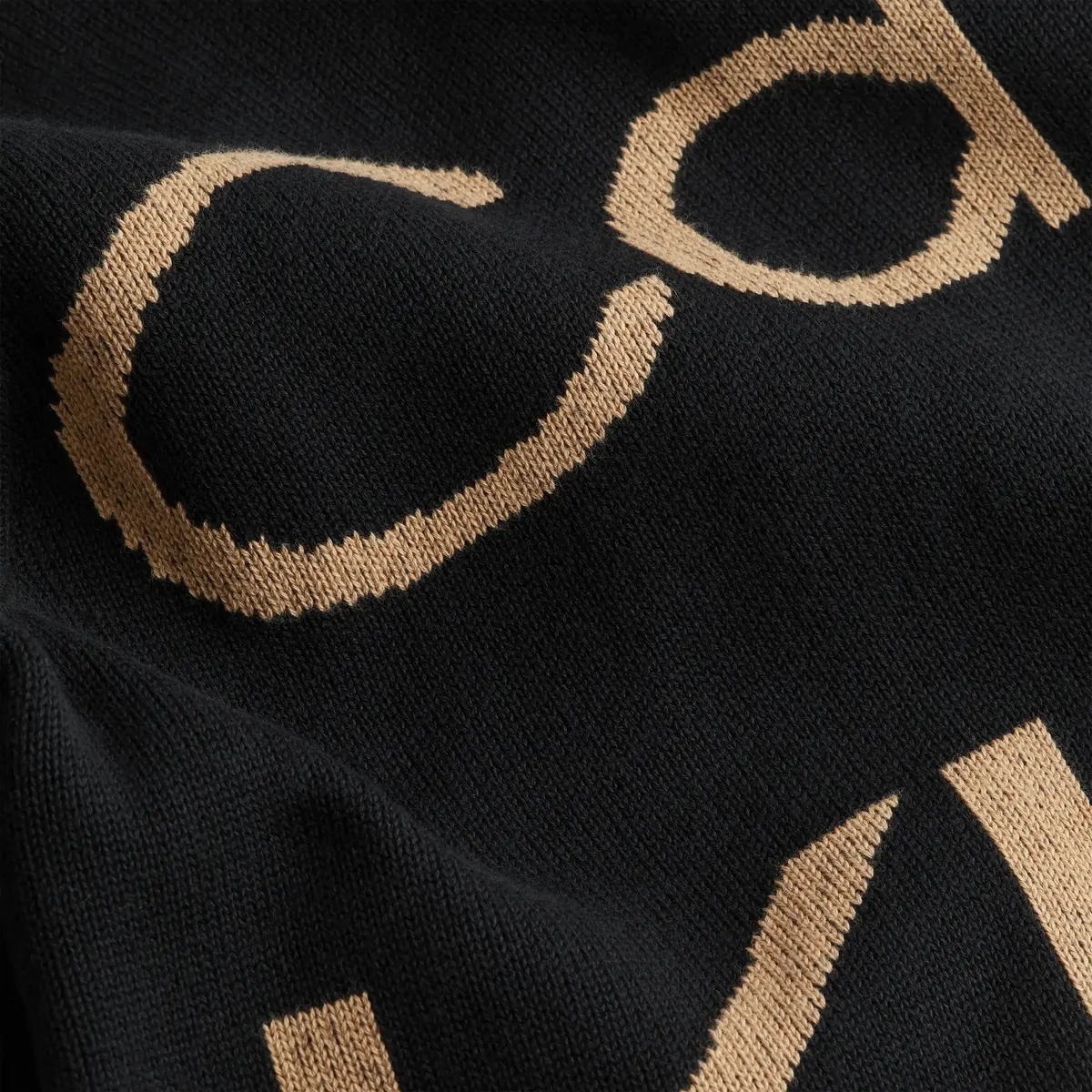 Calvin Klein BOLD DISRUPTED LOGO Erkek Siyah Kazak